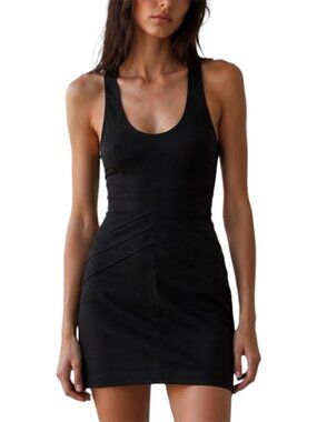 Size S Bebe Black Racerback Bandage Bodycon Mini Dress